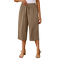 📢📢40% OFF !! ⏰Women's Casual Drawstring Waist Capri Pants