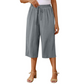 📢📢40% OFF !! ⏰Women's Casual Drawstring Waist Capri Pants