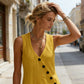 💎 50% OFF WOMEN'S MAXI DRESS WITH POCKETS ! 💎 V-Neck, Cotton-Linen Blend & Chic Asymmetrical Buttons ✨