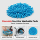 🎉 LIMITED TIME 50% OFF! 🧽 Chenille Spin Mop Head Replacement – Turns Mop into Long-Handle Duster, Dry/Wet Cleaning ✨