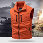 🧥 50% OFF NOW! 🎒 Men's Outdoor Multi-Pocket Utility Vest – Durable Polyester, Sleeveless Design & Stand-Up Collar 🌲