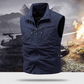 🧥 50% OFF NOW! 🎒 Men's Outdoor Multi-Pocket Utility Vest – Durable Polyester, Sleeveless Design & Stand-Up Collar 🌲