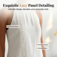 🌿 LIMITED TIME 50% OFF! ☀️ Women's Vintage Cotton Linen Lace Patchwork Midi Dress – Halter Neck & Side Slit 🌸