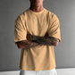 ✨ Men's Loose Fit Short Sleeve Shirt – Premium Cotton Blend, Urban Graphic Print & Oversized Casual Style🏙️