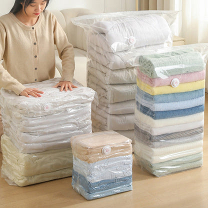 📦 50% OFF! ✨ Self-Compression Vacuum Storage Bags (No Pump Needed) – Waterproof Space Saver Organizers 🏠