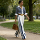 📢📢50% OFF !! ⏰Women's Striped Shirt & Wide-Leg Pants 2-Piece Set