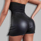 👗 50% OFF NOW! ✨ Women's High-Waisted PU Leather Skort – Skirt Style with Shorts Comfort, Side Split & Versatile 🖤