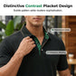 👔 LIMITED TIME 50% OFF! ✨ Men's Short-Sleeve Collared Top with Contrast Placket – Breathable Fabric & Ergonomic Fit 💪