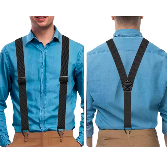 📢📢50% OFF !! ⏰Men's X-Back Suspenders with Hook Clips