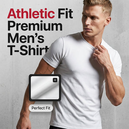 🔥 Pro-Favorite Men's Slim Fit Crew Neck T-Shirt – High-Quality Blend – Breathable 💪