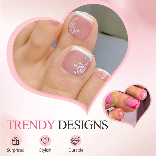 💅 50% OFF NOW! 👣 Press On Toe Nails for Women – Long-Lasting, Comfortable Fit & Easy Application ✨