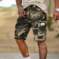 🩳 PROMO LIMITÉE -50% ! ✨ Men's Relaxed Fit Tactical Cargo Shorts – Camo Print, Multi-Pocket, Drawstring Waist, 4 Colors, Sizes XL-6XL 🌿💪