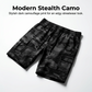 🩳 PROMO LIMITÉE -50% ! ✨ Men's Relaxed Fit Tactical Cargo Shorts – Camo Print, Multi-Pocket, Drawstring Waist, 4 Colors, Sizes XL-6XL 🌿💪