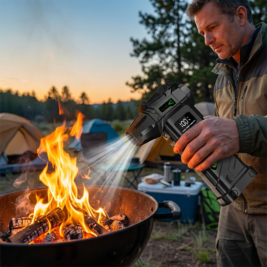 Cordless Turbo Fan with LED Display