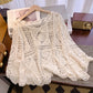 👒 LIMITED TIME 50% OFF! 🌊 Women's Vintage-Inspired Lace Cover-Up Blouse – Flare Sleeves, Bohemian Beachwear 🌸