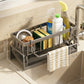 🧽 LIMITED-TIME 50% OFF! ✨ Sink Drain Rack – Organizer, Rust-Proof, Drainage Holes 🍽️