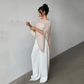 🎉 LIMITED TIME 50% OFF! 👚 Women's Asymmetrical Cowl Neck Poncho Top – Silky Acetate Fabric & Relaxed Batwing Sleeves 🌸