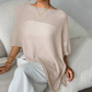 🎉 LIMITED TIME 50% OFF! 👚 Women's Asymmetrical Cowl Neck Poncho Top – Silky Acetate Fabric & Relaxed Batwing Sleeves 🌸