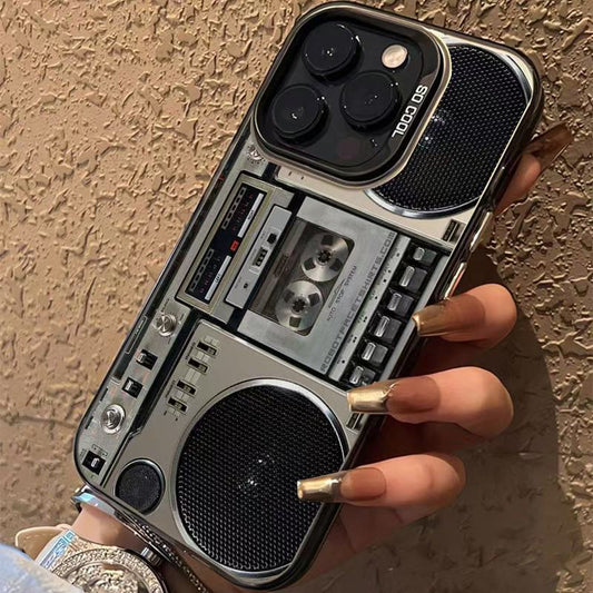 🔥 50% OFF! ✨ Retro Cassette Player Silicone Phone Case – 80s Vintage Mixtape Graphic, Shockproof TPU Bumper & Anti-Fingerprint Matte Finish – Slim-Fit Protective Cover for iPhone & Galaxy 📼