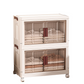 🏠 50% OFF! ✨ Foldable Storage Cabinet – Tool-Free Assembly, Transparent Magnetic Doors & Smooth-Rolling Wheels – Dustproof Multi-Tier Organizer for Clothes, Toys, Books & Bedding 📦