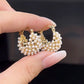 ✨ 50% OFF! ✨ French Vintage Faux Pearl Basket Hoop Earrings – Gold-Tone Woven Huggie Earrings with Artisanal 3D Basket-Weave Design, Luminous High-Shine Pearls & Secure Hinged Snap Clasp – Lightweight 11g French Chic for Any Occasion 💎