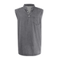 🎉 LIMITED TIME 50% OFF! 💞 Retro Style Sleeveless T-Shirt with Three Buttons – Vintage Vibes & Modern Fit, 44K+ Sold! 💪