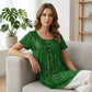 👕 LIMITED-TIME 50% OFF! ✨ Women's Tunic Top – Floral Print, Pleated, Loose Fit, Casual ✨