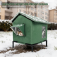 ⏰ LIMITED TIME 50% OFF! 🐈 All-Weather Elevated Outdoor Cat House – Waterproof Oxford Cloth, Thermal Aluminum Lining & Foldable Design 🌧️