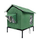 ⏰ LIMITED TIME 50% OFF! 🐈 All-Weather Elevated Outdoor Cat House – Waterproof Oxford Cloth, Thermal Aluminum Lining & Foldable Design 🌧️