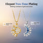 📢📢50% OFF !! ⏰Sun and Moon Pendant Necklace with Rhinestones