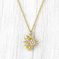📢📢50% OFF !! ⏰Sun and Moon Pendant Necklace with Rhinestones
