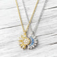 📢📢50% OFF !! ⏰Sun and Moon Pendant Necklace with Rhinestones