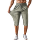 🩳 50% OFF NOW! 🏃 Men's Quick-Dry Sports Capri Pants – Stretchy & Breathable with Secure Zipper Pockets – Elastic Waist & Versatile Fit 🧘‍♂️