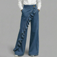 👖2026 New Arrivals – Women's Asymmetrical Ruffle Wide-Leg Denim Pants – Stylish, breathable & a unique statement piece 💥