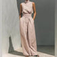 ⏳ LIMITED TIME 50% OFF! 👚 Top & Wide-Leg Pant 2-Piece Set – Sleeveless Mock Neck & Flowy Wide-Leg Silhouette 👖