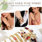 📿 LIMITED-TIME 50% OFF! ✨ Bohemian Evil Eye Bracelet – Elephant & Hamsa Charms, Gold-Tone, Adjustable ✨