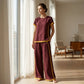 Women's Casual 2-Piece Set with Contrast Trim