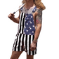 📢📢40% OFF !! ⏰American Flag Unisex Overalls Shorts