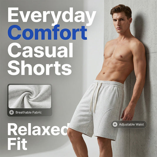 🔥 Pro-Favorite Men's Lightweight Breathable Shorts – Cotton Blend – Breathable ☀️