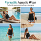 ⏰ HALF-PRICE OFFER! 👙 Women’s Tankini with Blouson Top & Shorts – Comfortable & Modern for Beach & Pool ☀️