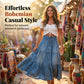 👗 LIMITED-TIME 50% OFF! ✨ Denim Maxi Skirt – High Waist, Tiered, A-Line, Button Front ✨