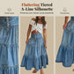 👗 LIMITED-TIME 50% OFF! ✨ Denim Maxi Skirt – High Waist, Tiered, A-Line, Button Front ✨