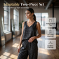 📢📢40% OFF !! ⏰Sleeveless Halter Top and Wide-Leg Pants Set