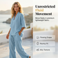 🎉 LIMITED TIME 50% OFF! 👚 Women's Casual V-Neck Top & Wide-Leg Trousers Set – Soft & Breathable for Summer, Work or Resort 🌸