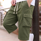 📢 LIMITED TIME 50% OFF! 👖 Men's Casual Capri Cargo Shorts with Drawstring Waist – Elastic Waist & Large Cargo Pockets ⏰