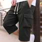 📢 LIMITED TIME 50% OFF! 👖 Men's Casual Capri Cargo Shorts with Drawstring Waist – Elastic Waist & Large Cargo Pockets ⏰