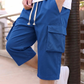 📢 LIMITED TIME 50% OFF! 👖 Men's Casual Capri Cargo Shorts with Drawstring Waist – Elastic Waist & Large Cargo Pockets ⏰