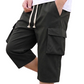📢 LIMITED TIME 50% OFF! 👖 Men's Casual Capri Cargo Shorts with Drawstring Waist – Elastic Waist & Large Cargo Pockets ⏰