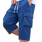 📢 LIMITED TIME 50% OFF! 👖 Men's Casual Capri Cargo Shorts with Drawstring Waist – Elastic Waist & Large Cargo Pockets ⏰