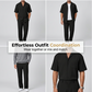 Men's Casual Short Sleeve Shirt and Pants Set